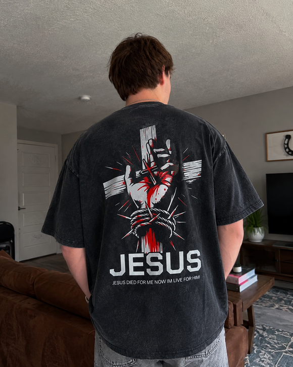 Jesus Is King tee lifestyle photo