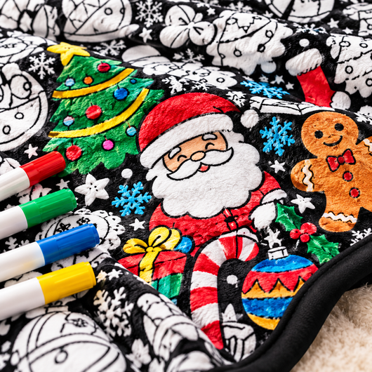 NovaLux XMAS Coloring Blanket